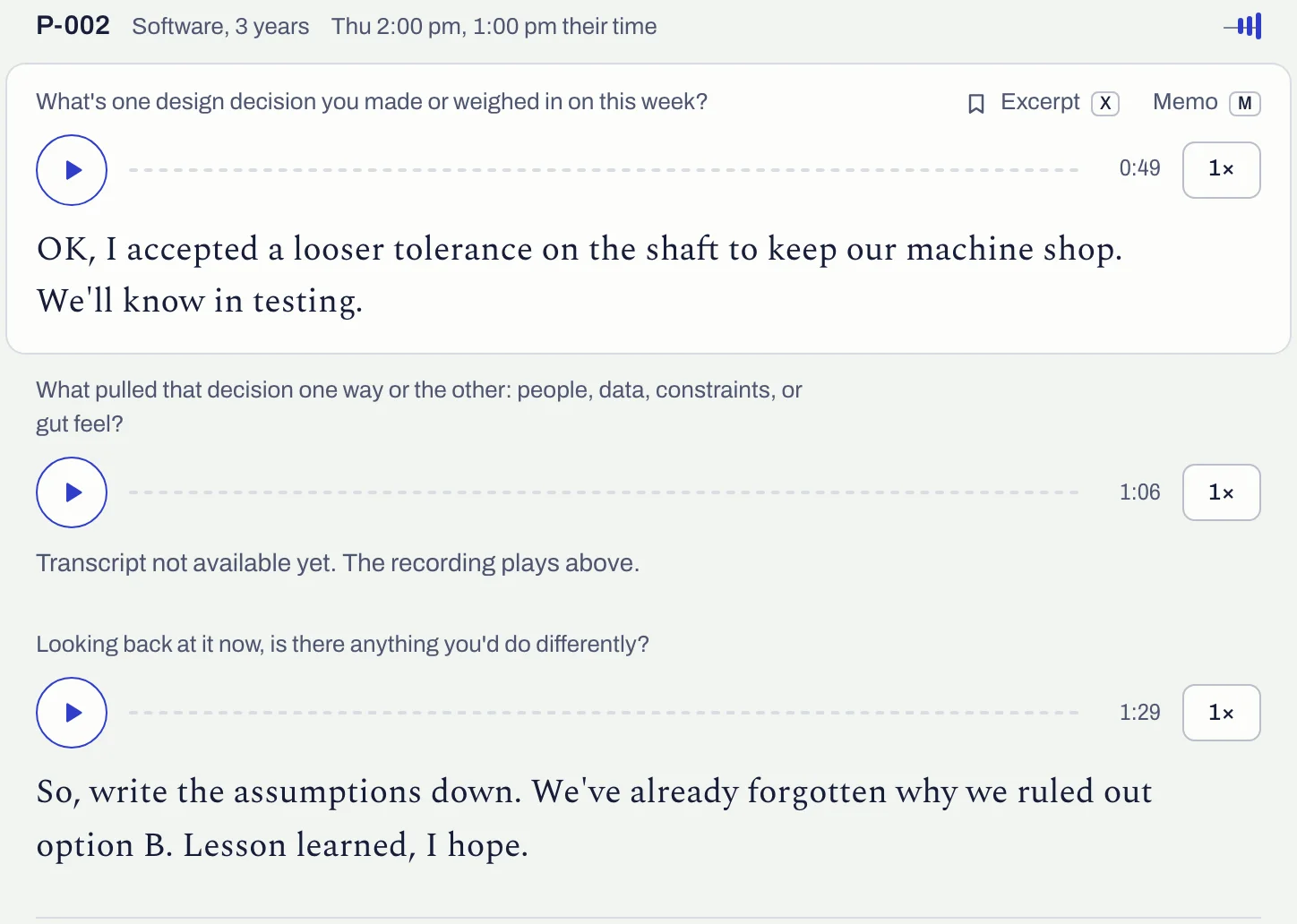 The reading room: a week’s answers to read and play, with excerpts and memos.